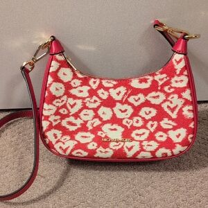 Michael Kors Pink and Cream Women's Crossbody Or Shoulder Bag NWOT